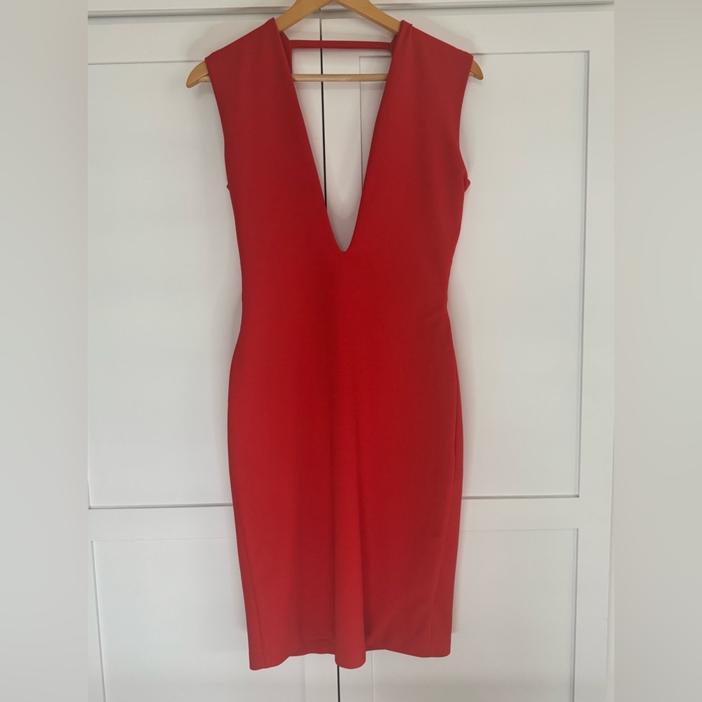 Solace London Red Backless Dress Size 6